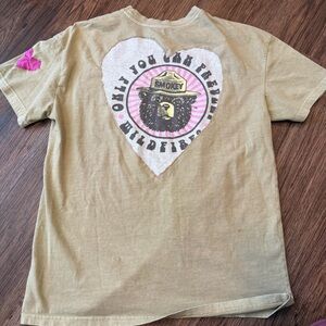 Tan Smokey Bear Graphic Tee
